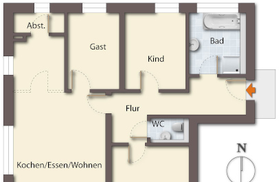 hausplan ueberholen in 2d executive