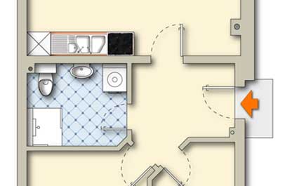 immobilien geschaeft 2d grundriss executive
