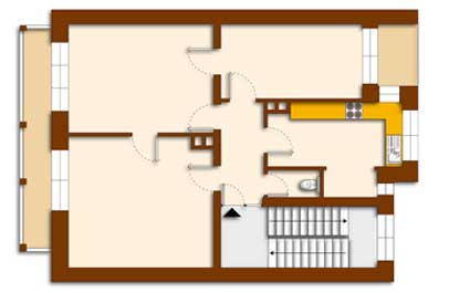 immobilien plan design 2d solid
