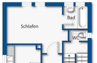 wohnungsplan ueberholen 2d solid