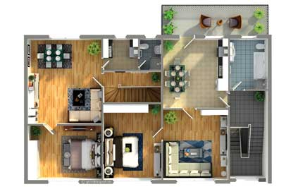 wohnungsplan verschoenern 3d